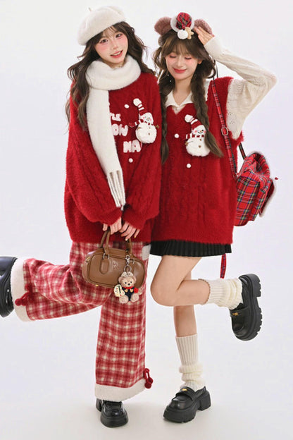Sweet Winter Knit Vest + Sweater