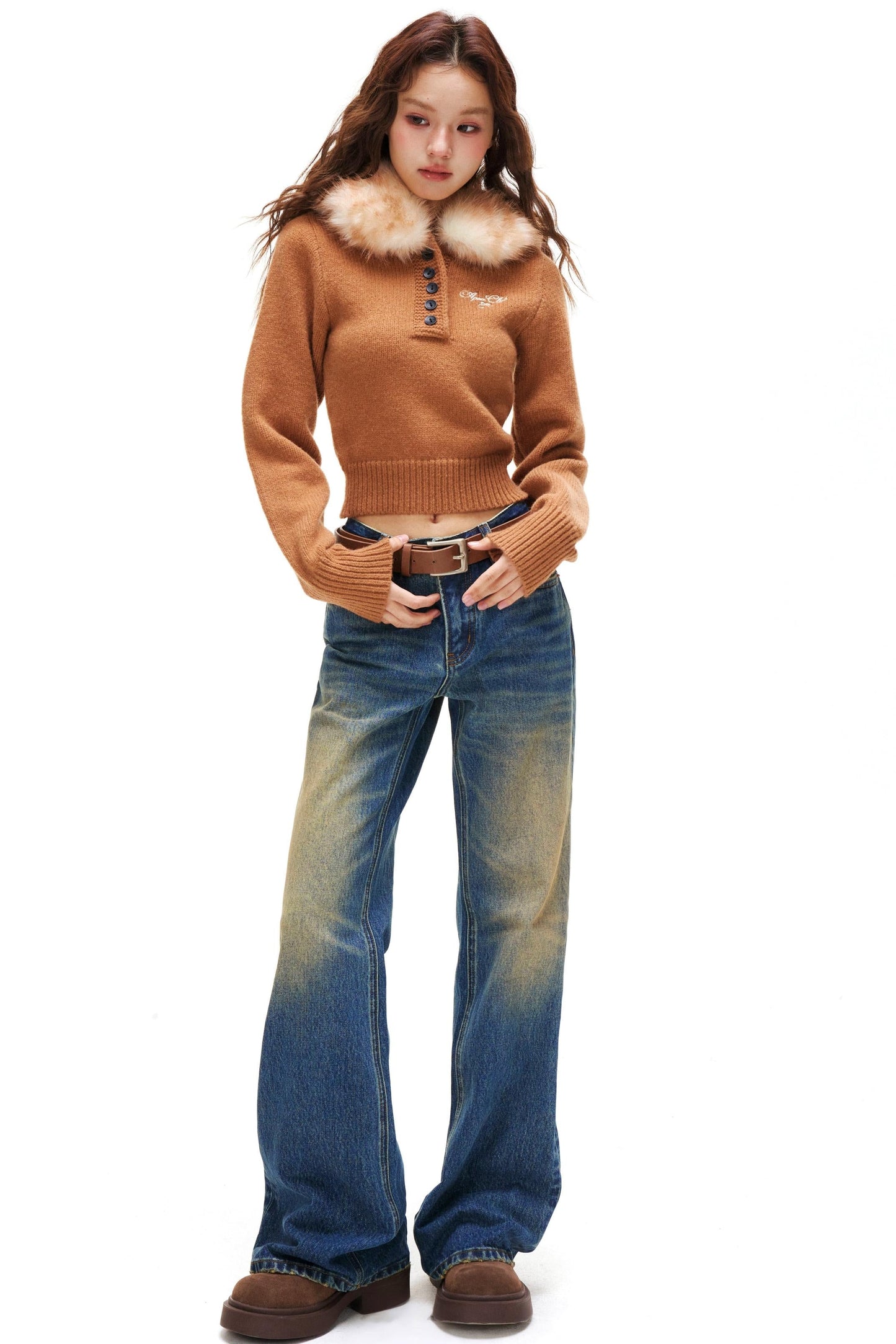 Y2k Volume Fur Hooded Top