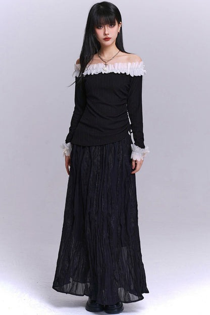 Sweet Dark Lee One Shoulder Top