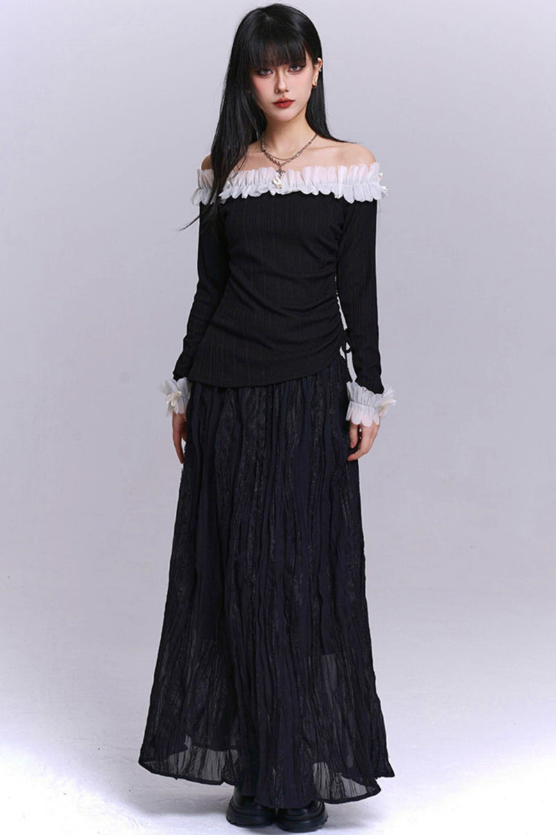 Sweet Dark Lee One Shoulder Top