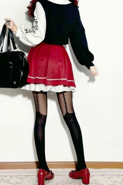 Street Cropped Top + Pleated Mini Skirt