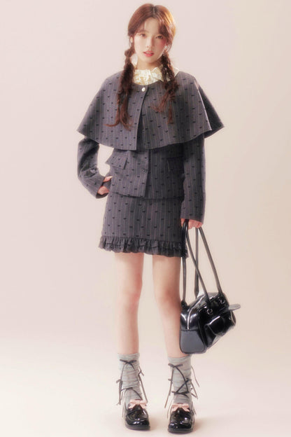Sweet Retro Jacket + Shawl + Skirt + Knit Tops