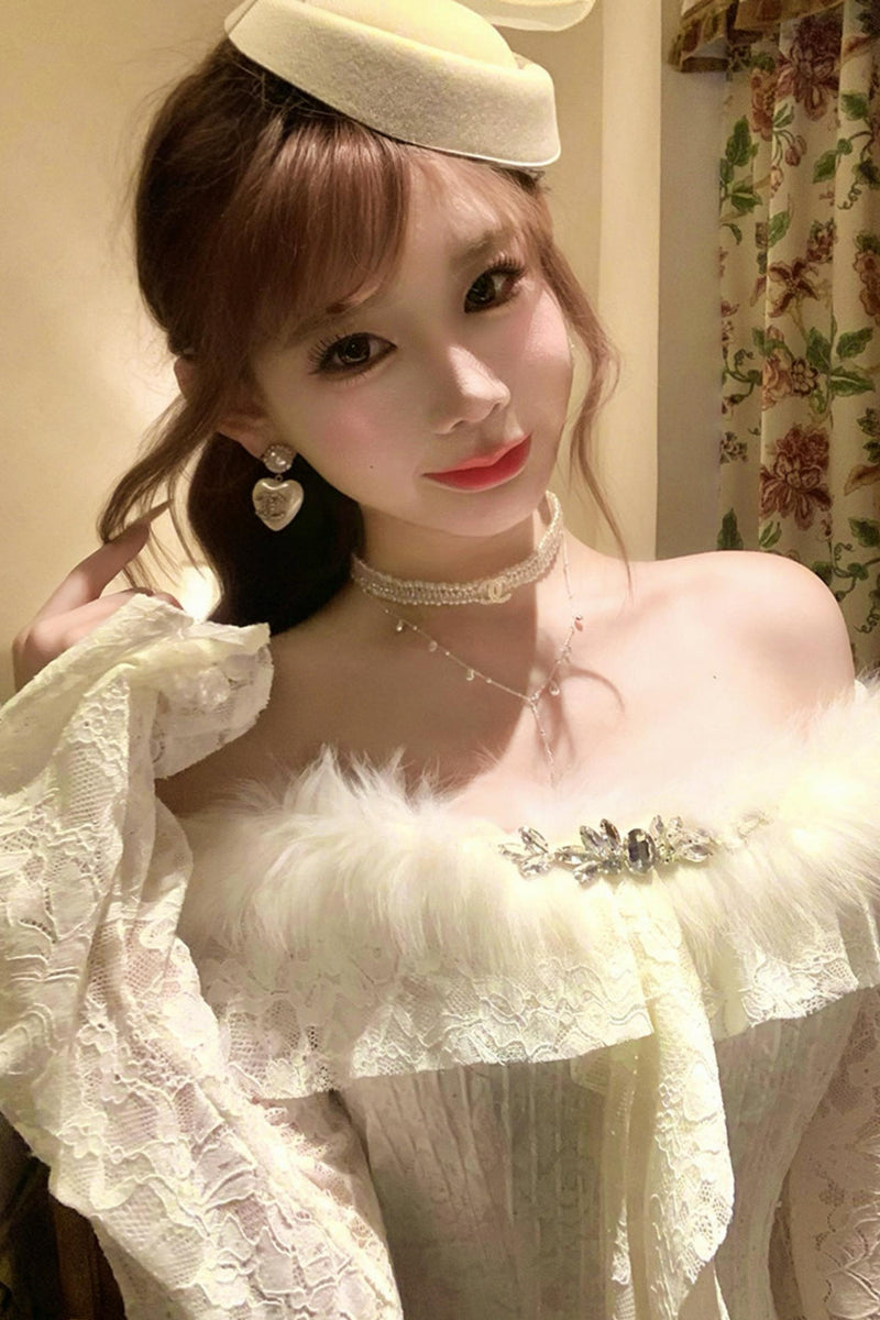 Retro Palace Lace Dress