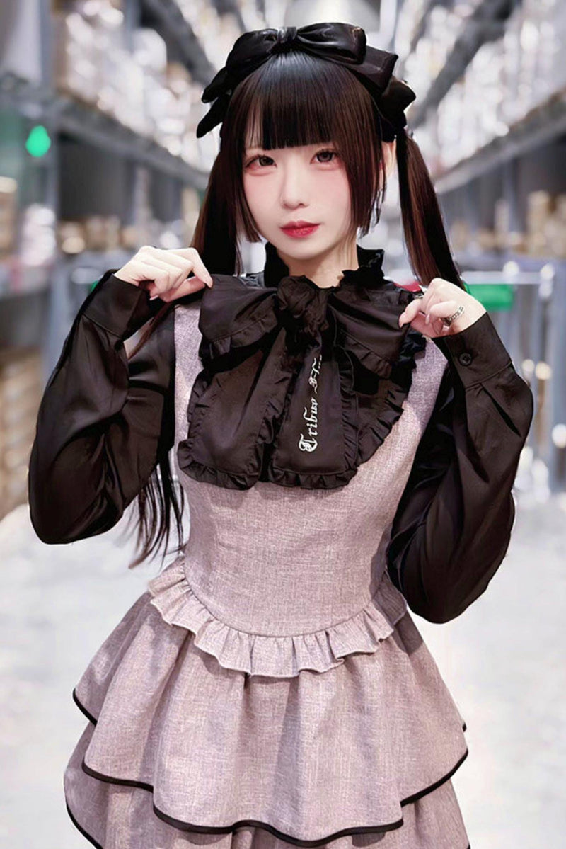 Dark Kawaii Logo Ribbon Dress