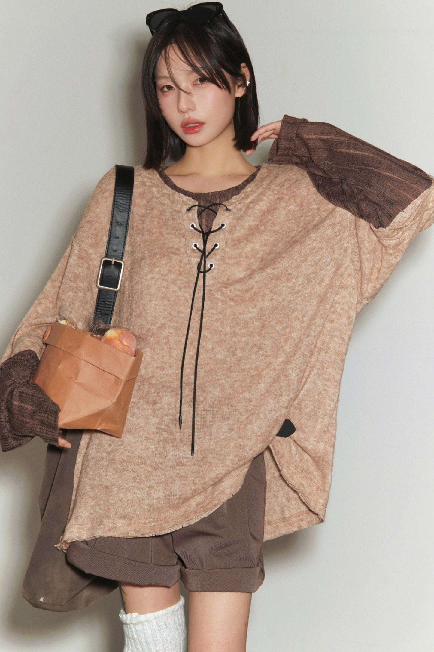 Gravity Patchwork Color Block Top