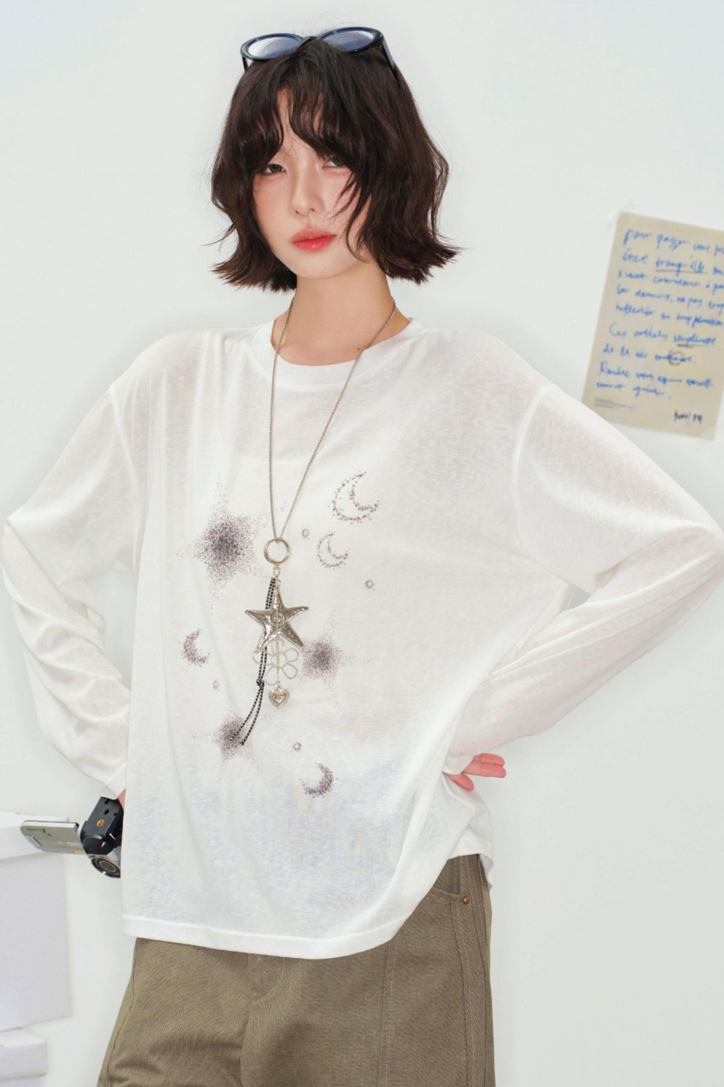 Sheer Moon Design Top