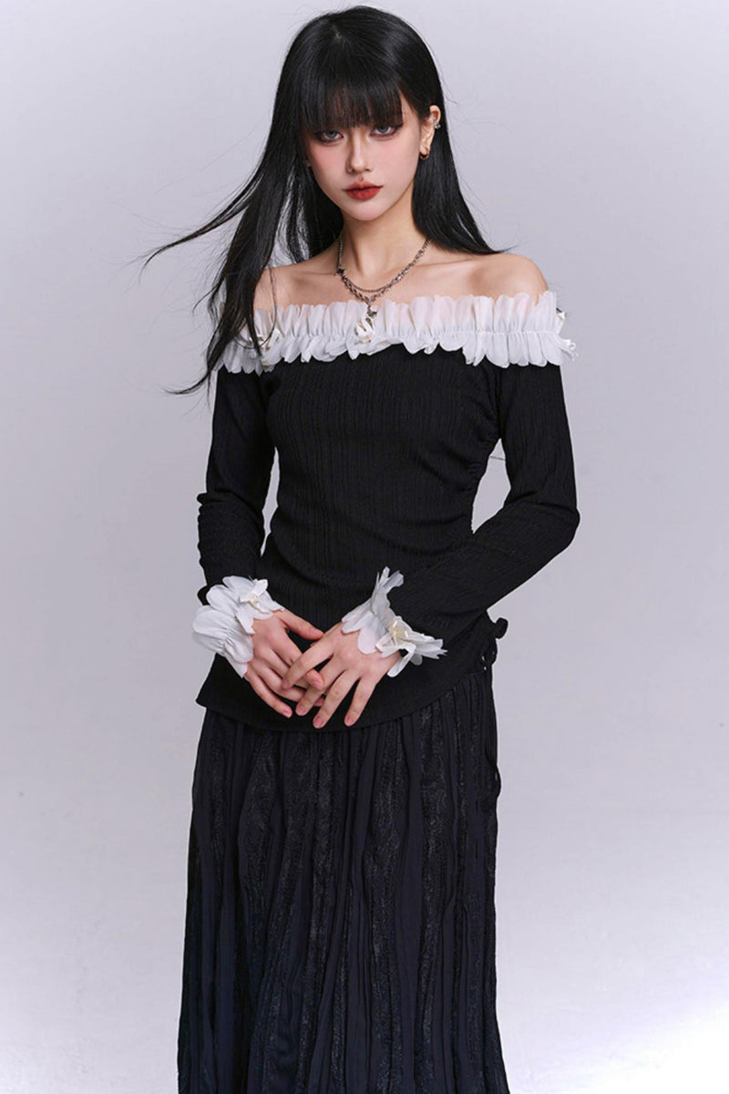 Sweet Dark Lee One Shoulder Top