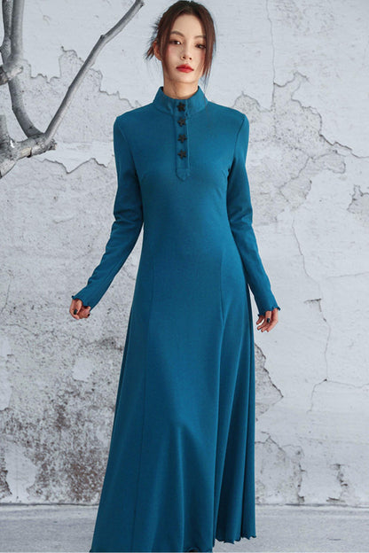Blue Mode Chinese-style Dress