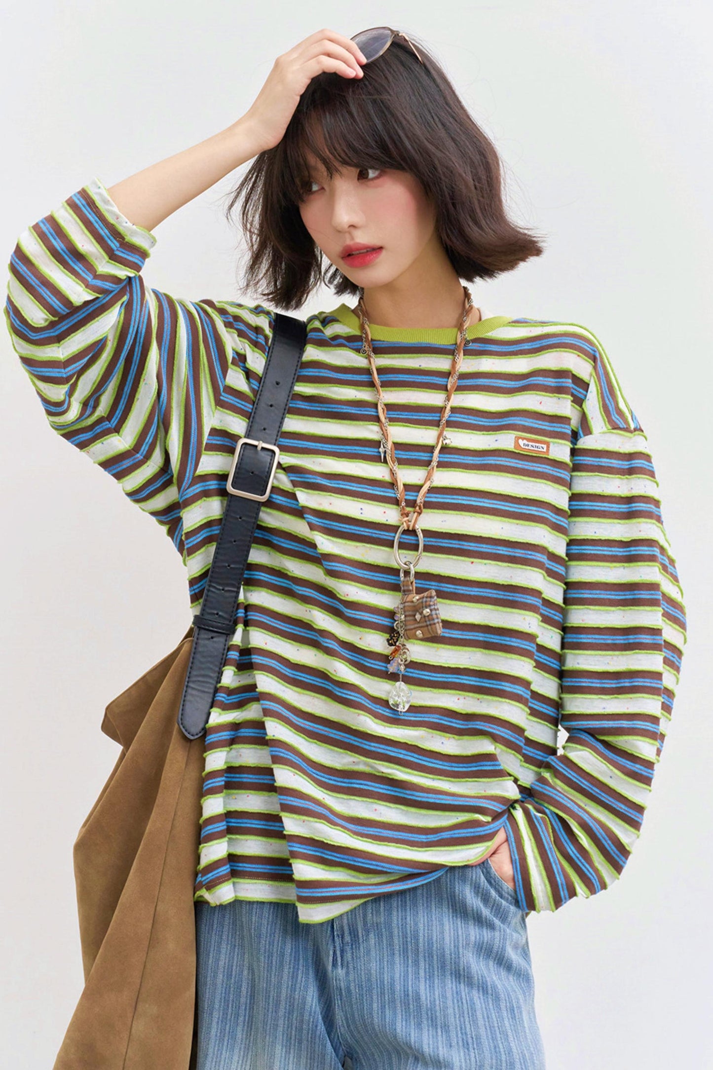 Striped Loose Mode Top