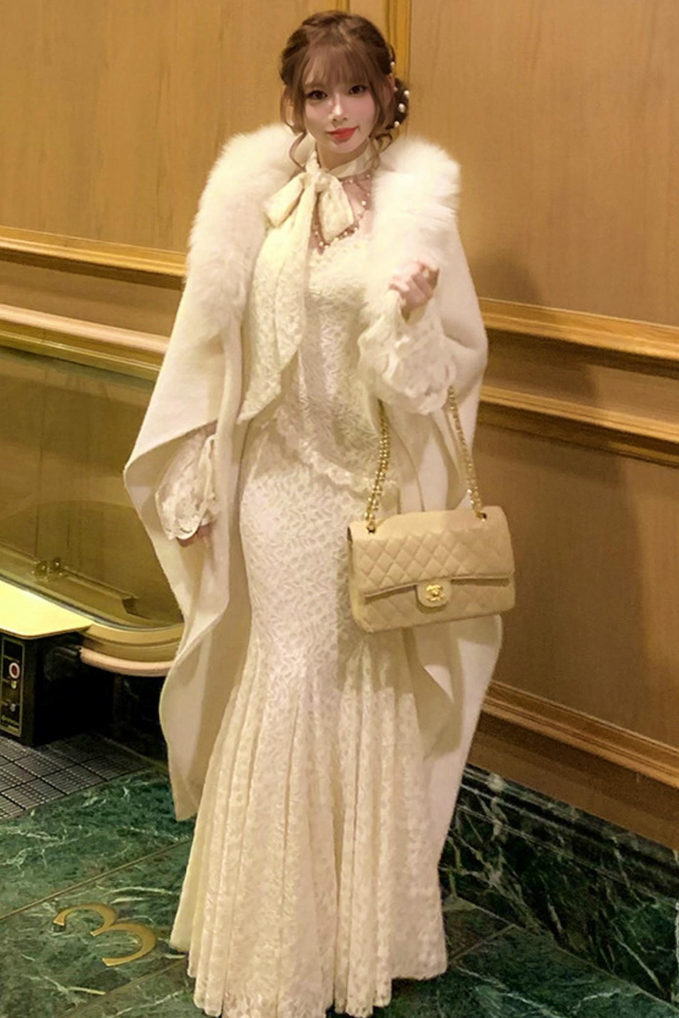 French Style Lace Mermaid Dress