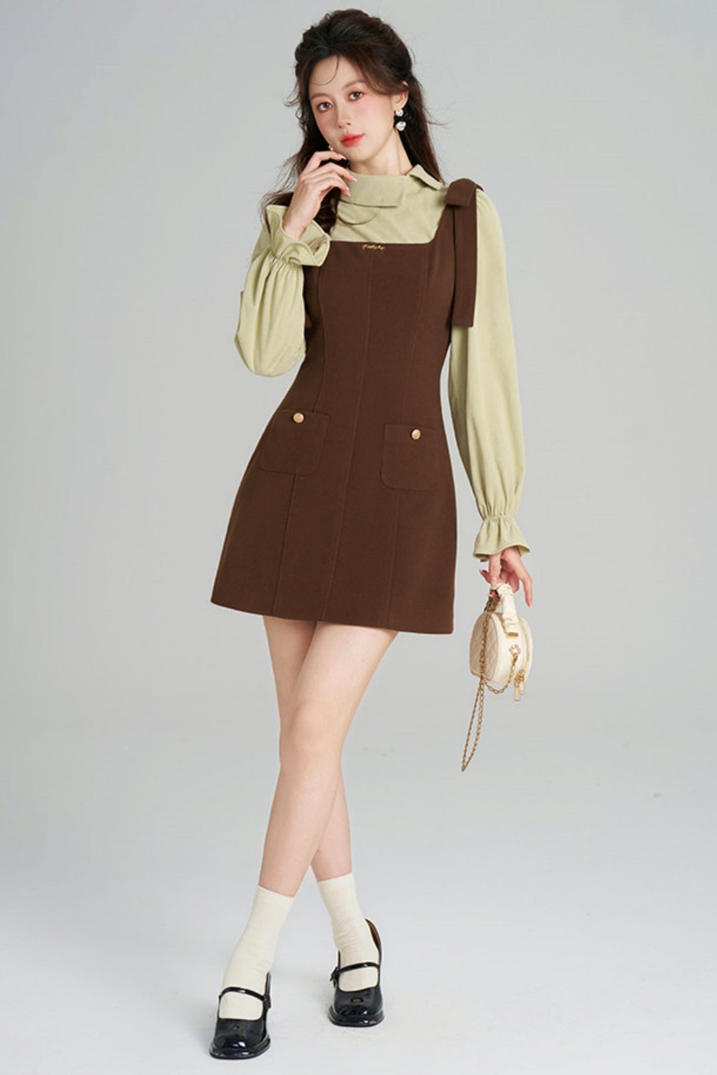 Waist-cinching Suit Dress