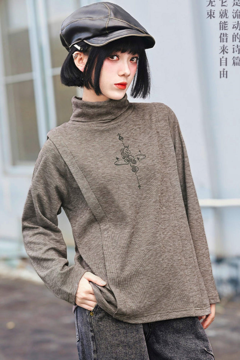 Unbride Chess High Neck Top