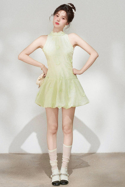 Jacquard Halter Dress