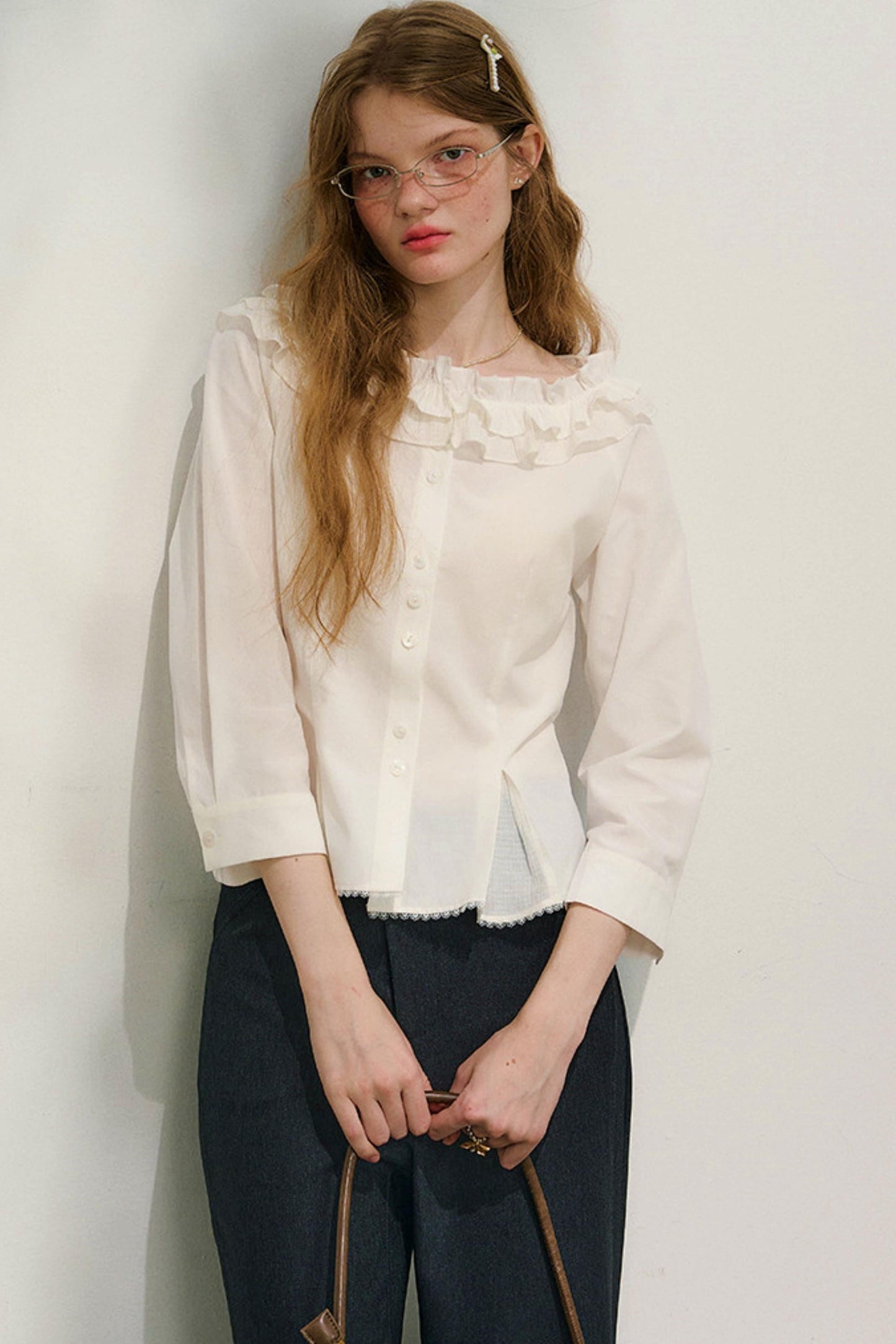 Love Ruffled Lace Blouse
