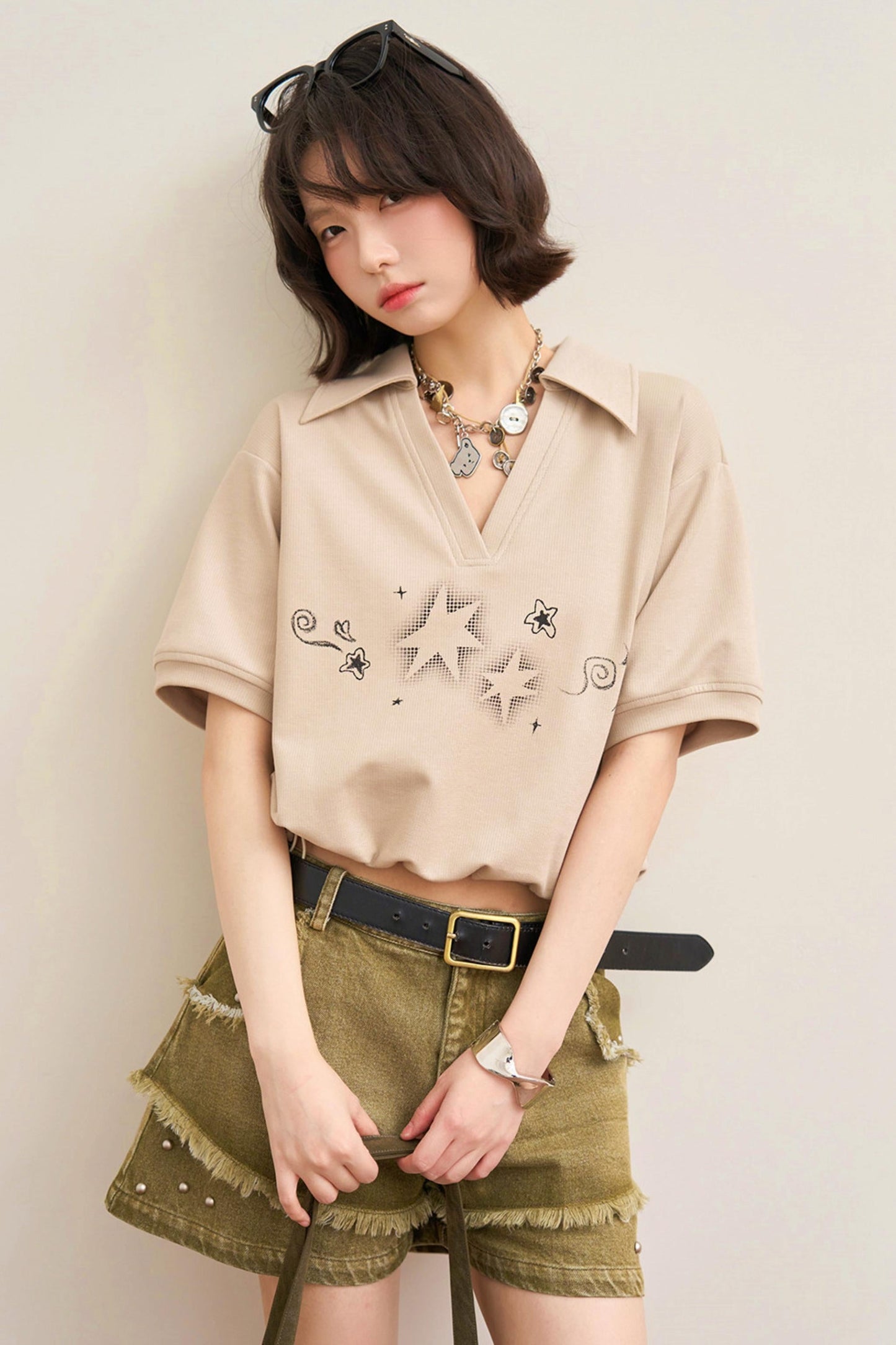 Bubble Star Polo Top