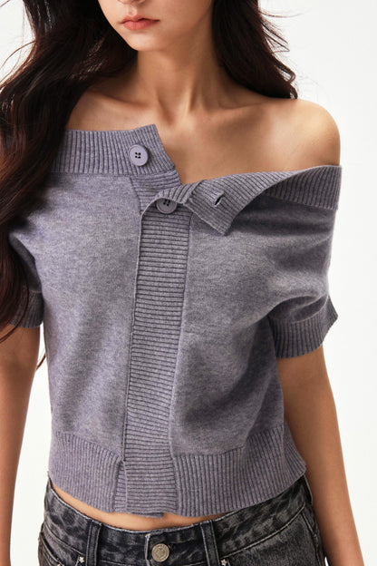 Y2k Blend Off Shoulder Top