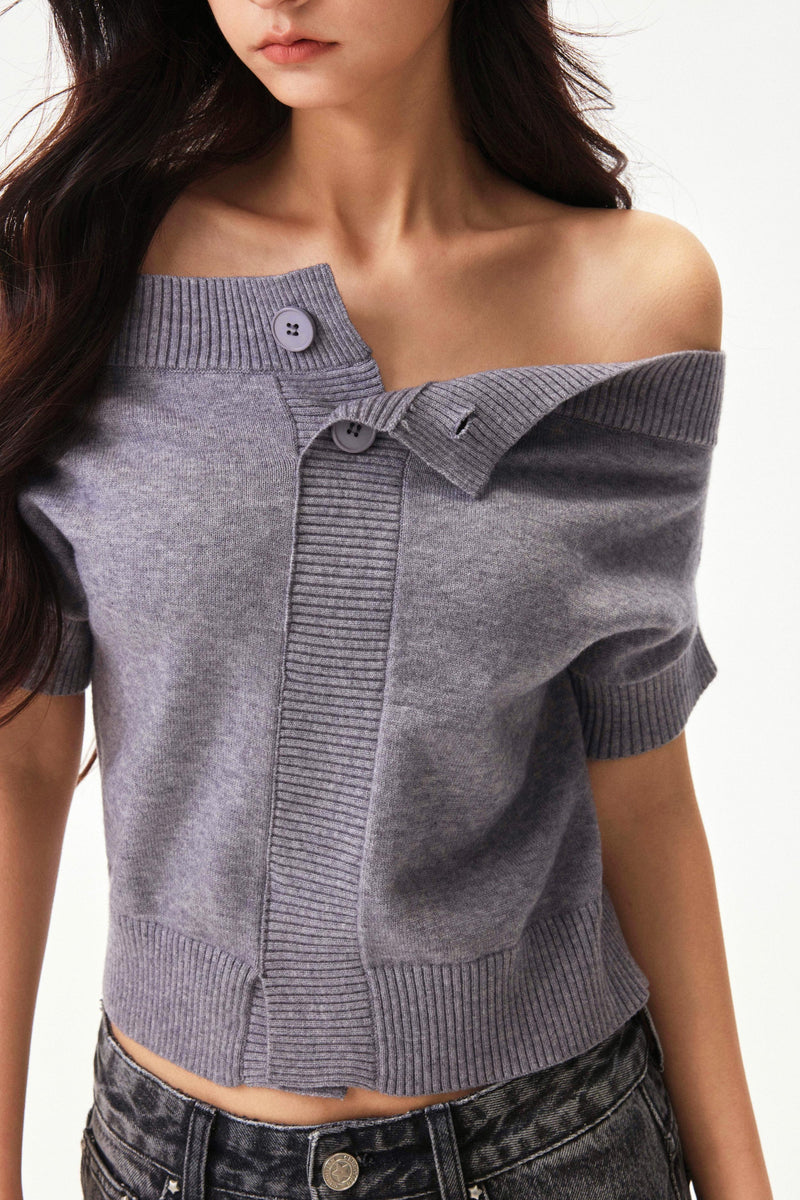 Y2k Blend Off Shoulder Top