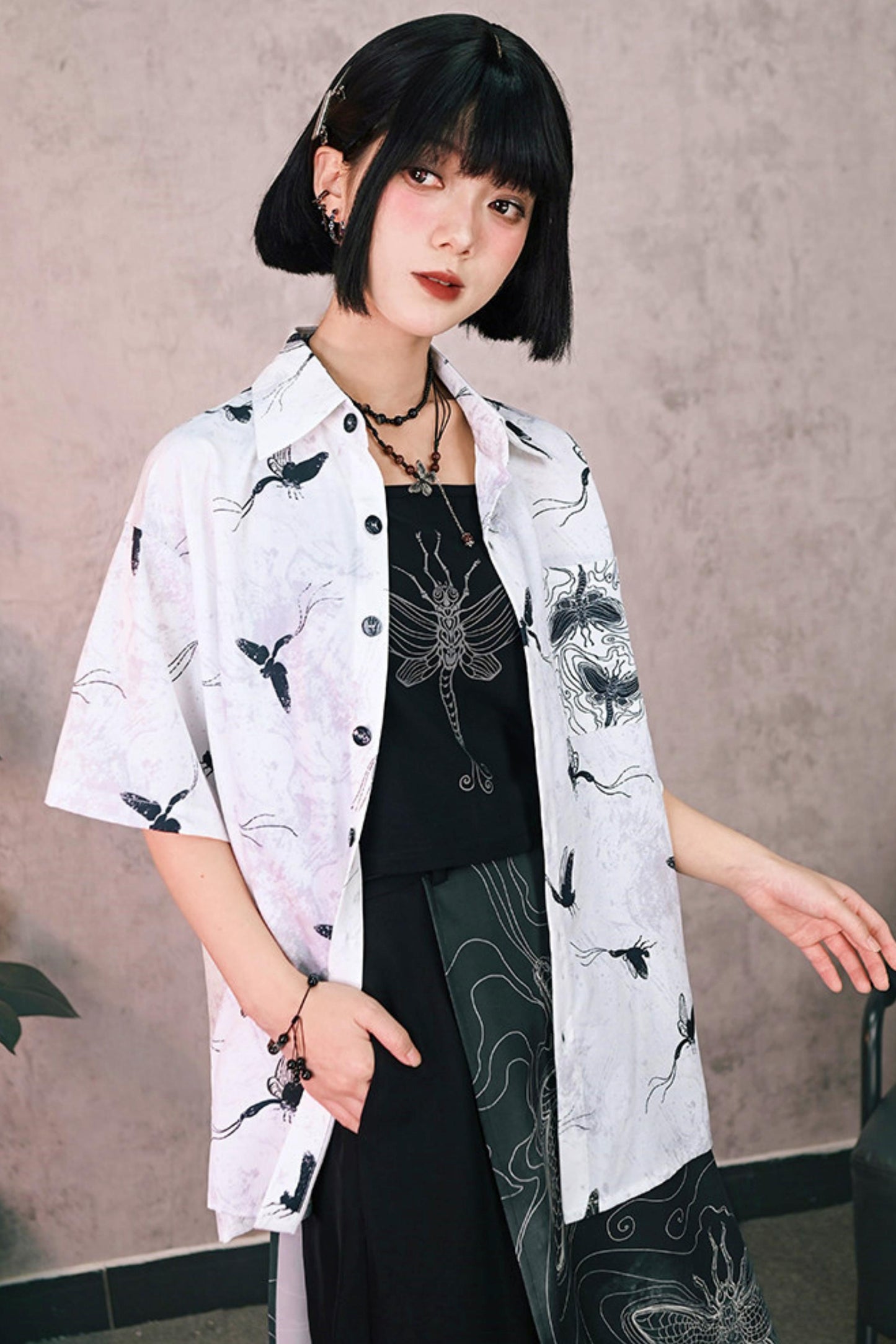 Short Sleeve Eternity Print Top