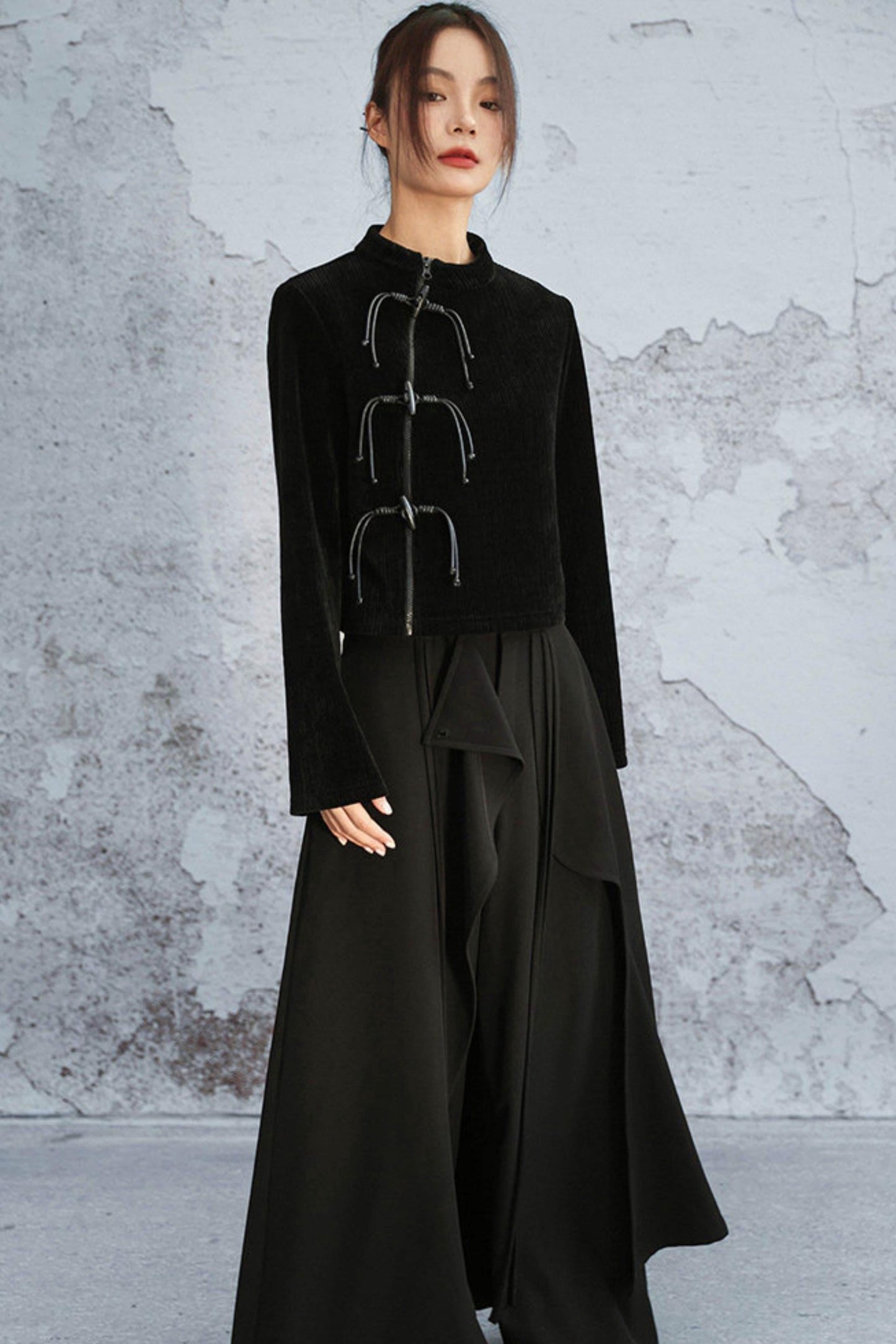 Dark Mode Chinese-style Top