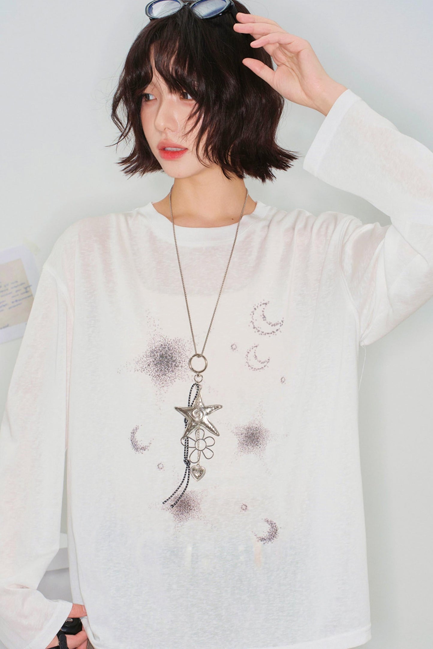 Sheer Moon Design Top