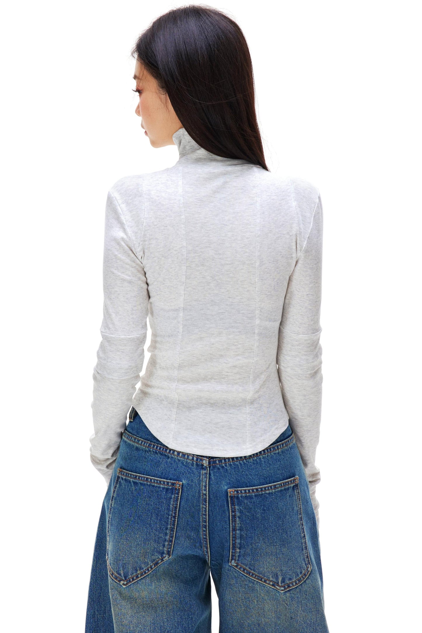 Slim Base Turtle Neck Top