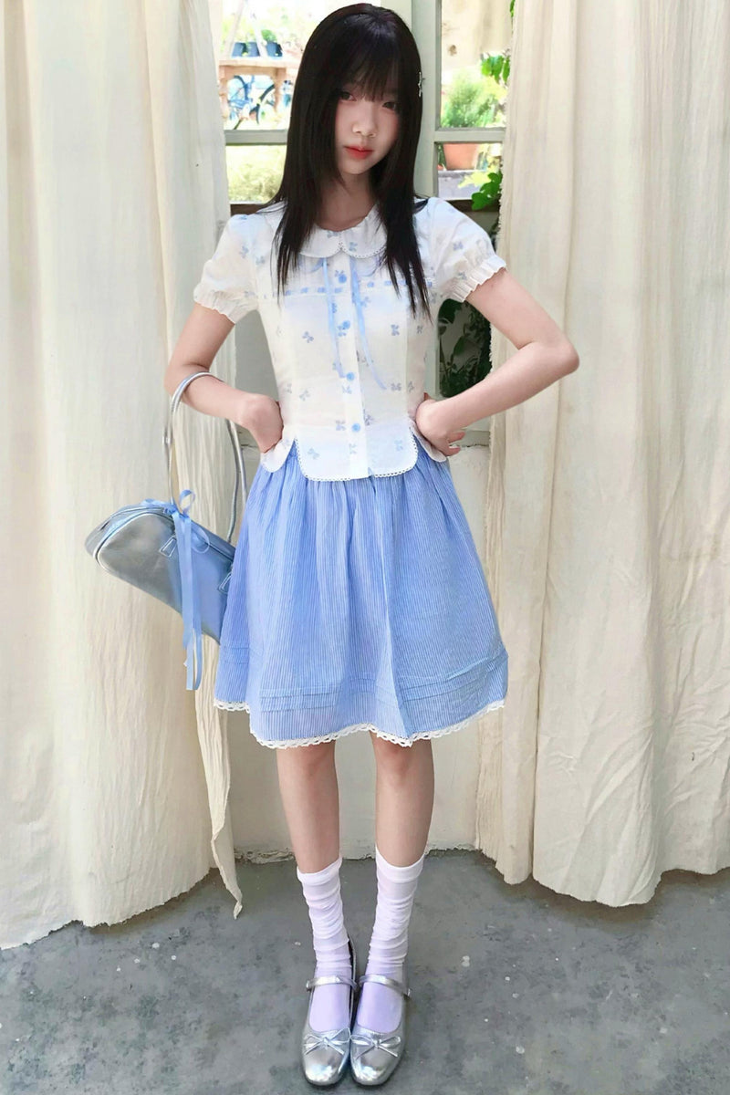 Doll Color Summer Top + Skirt
