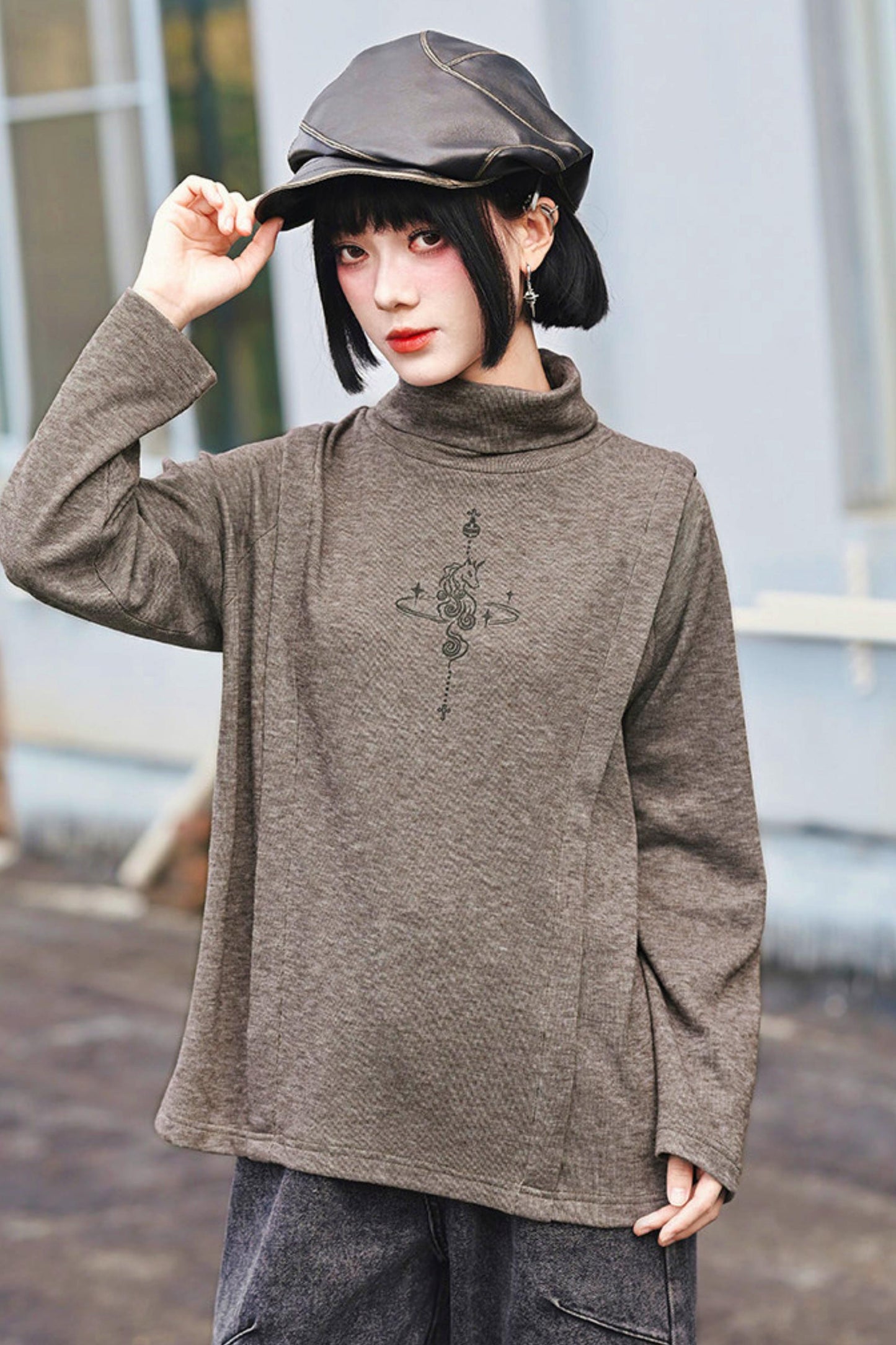 Unbride Chess High Neck Top