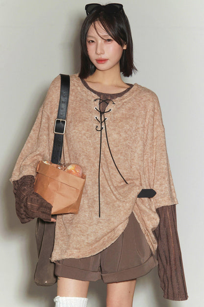 Gravity Patchwork Color Block Top