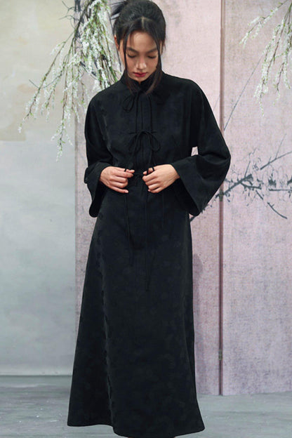 Jacquard Chinese-style Long Dress