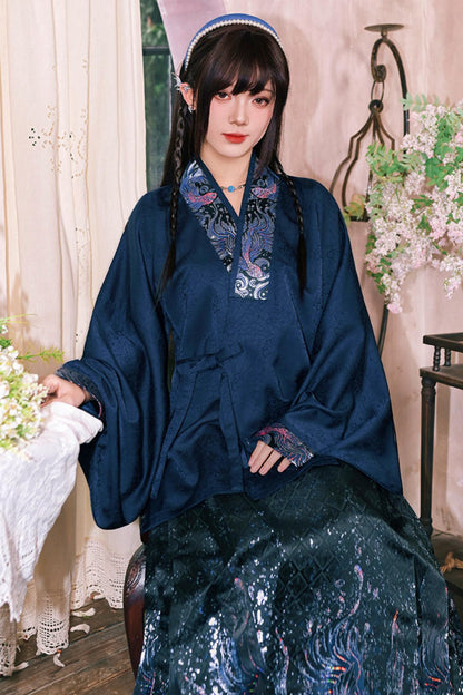Gold Woven Hanfu Blouse