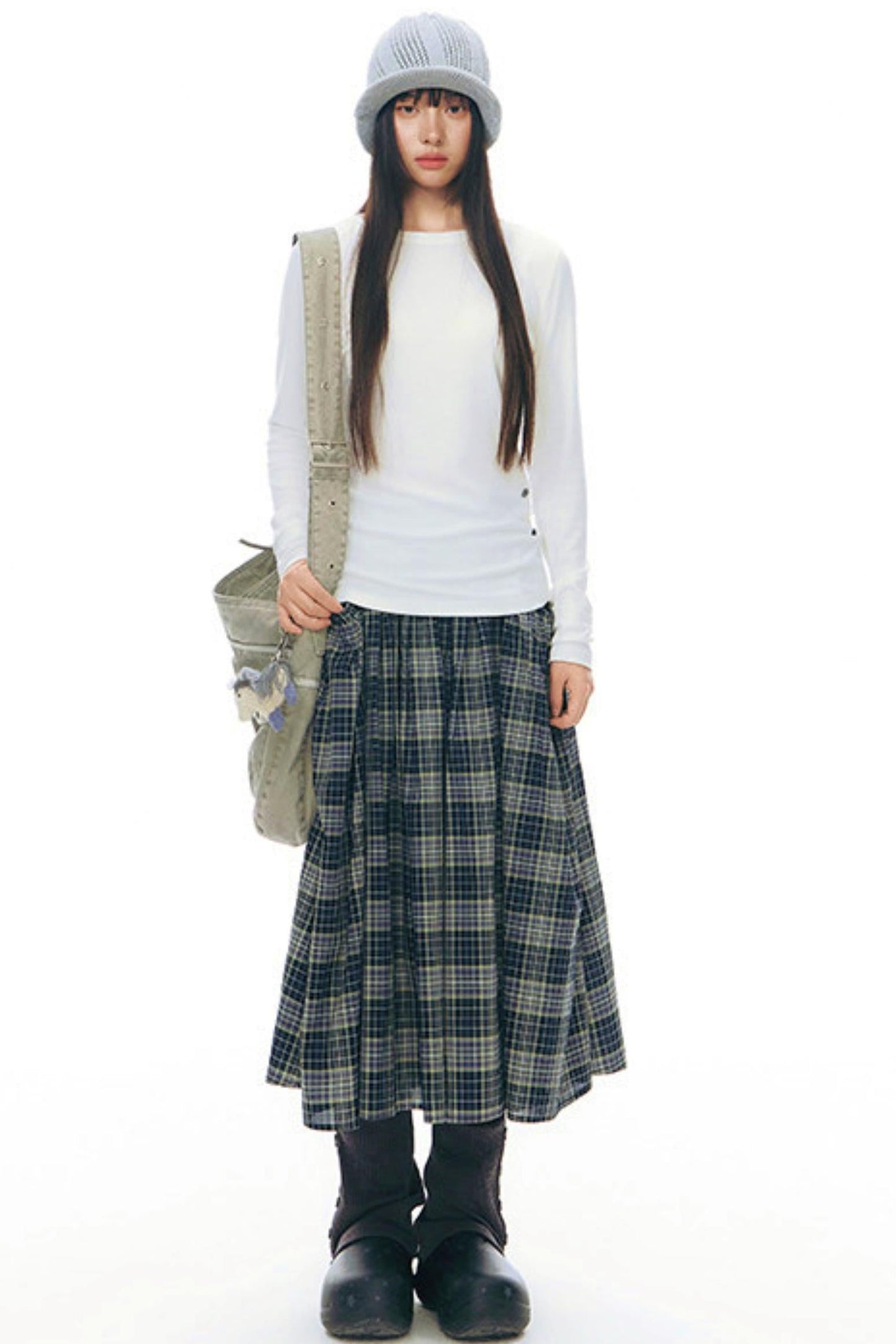 Y2k Button Layered Top