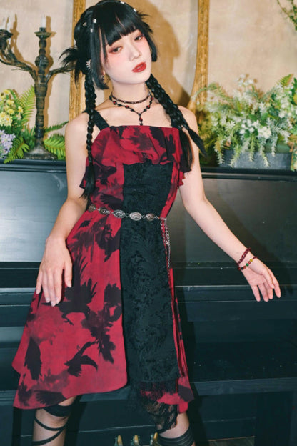Dark Crow Chiffon Dress