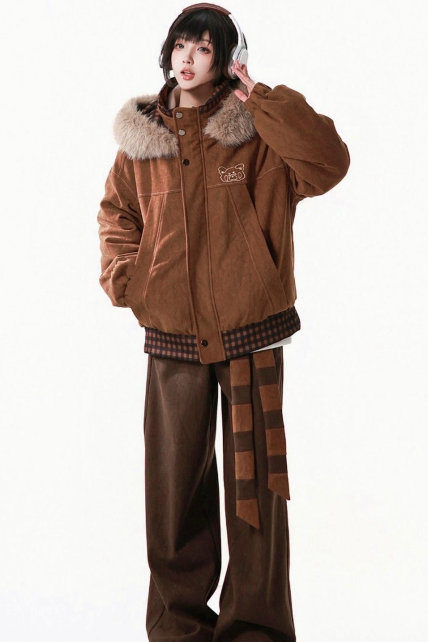 Brown Bear Fur Jacket + Pants