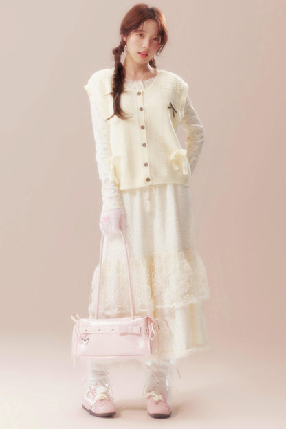Moonlight Song Ribbon Knit Vest