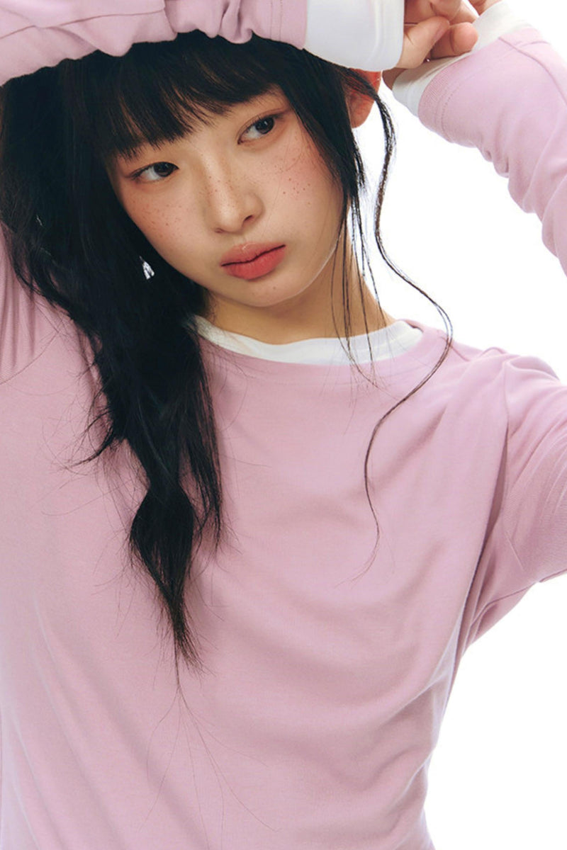 Y2k Button Layered Top