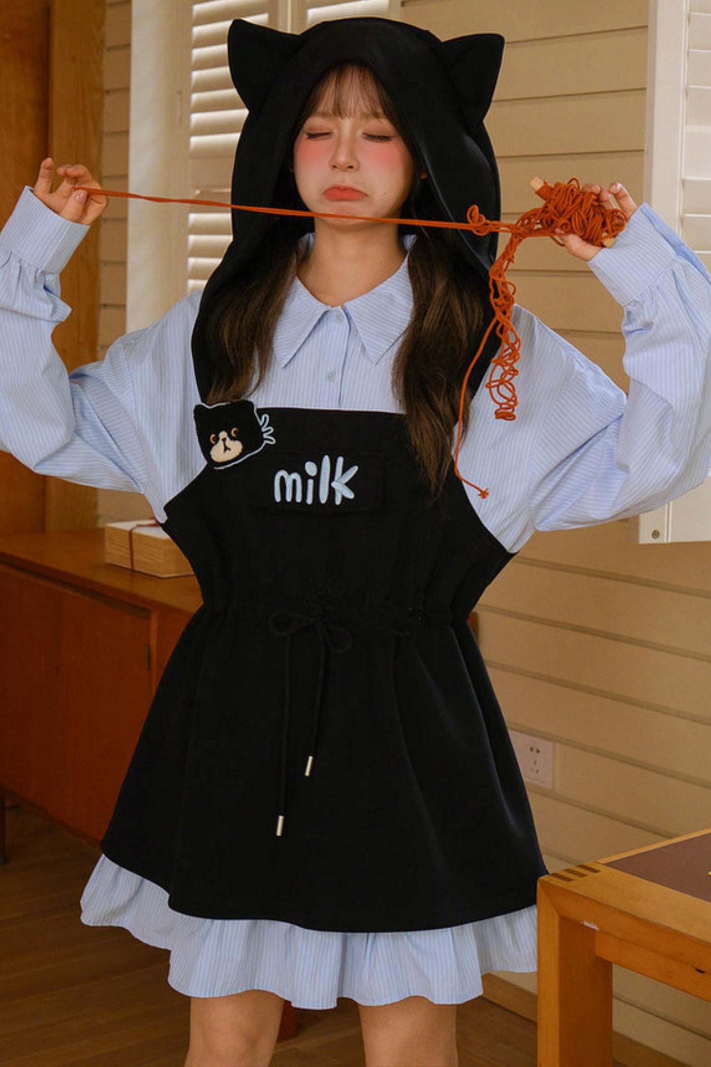 Cat Ear Hooded Dress