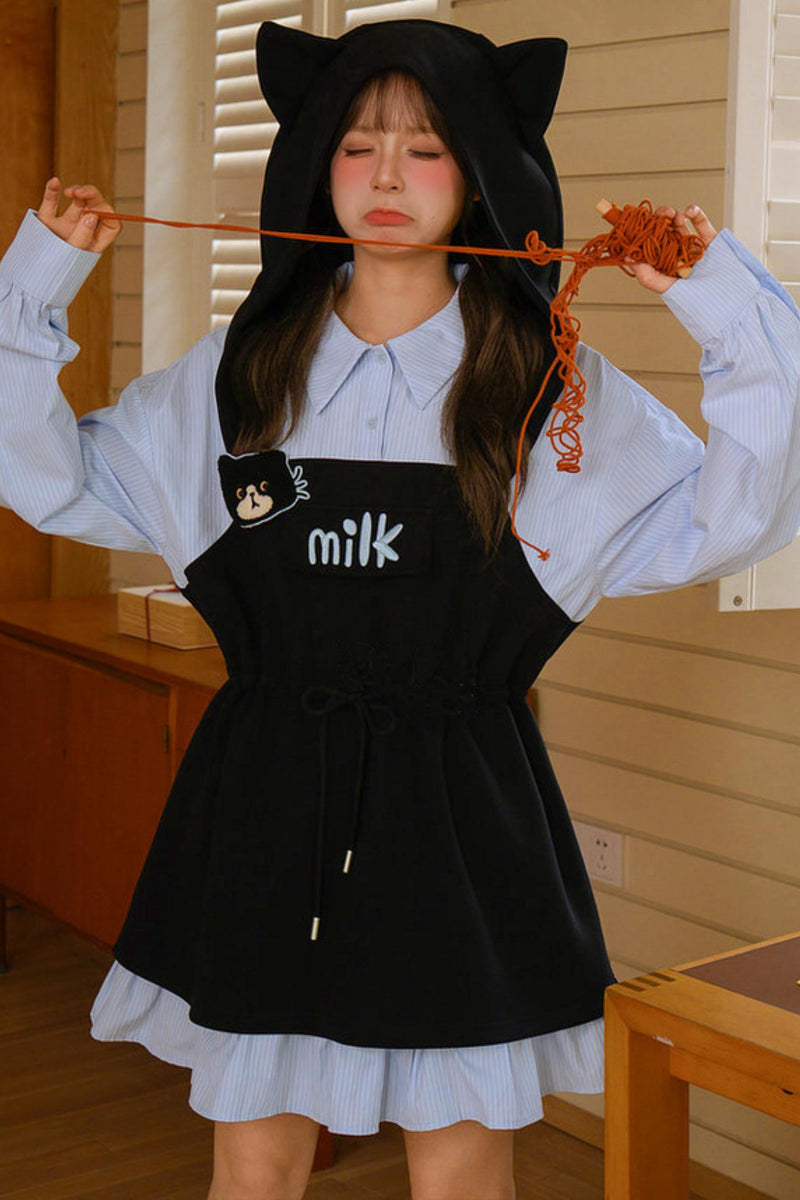 Cat Ear Hooded Dress