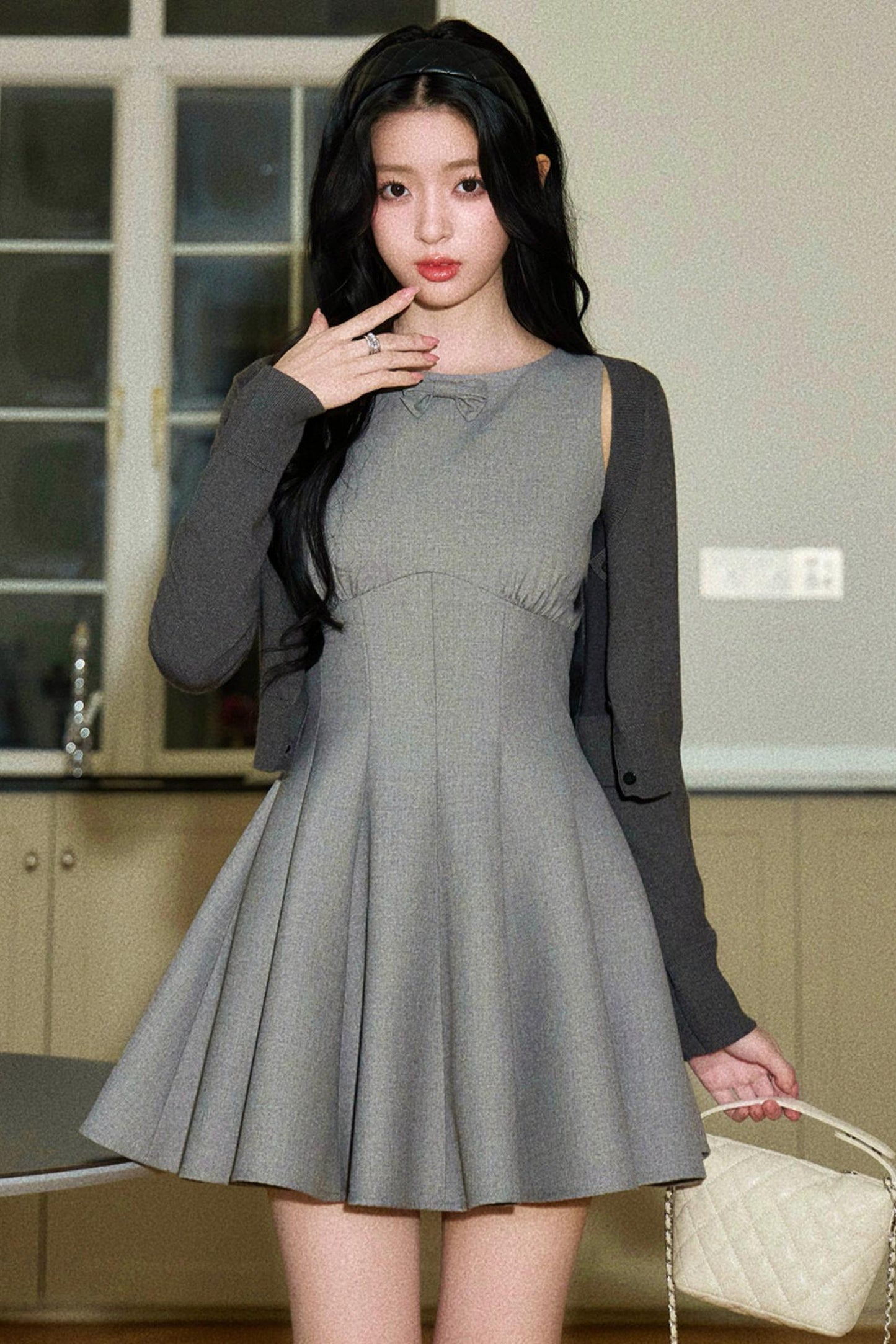 Sleeveless Dress + Cardigan