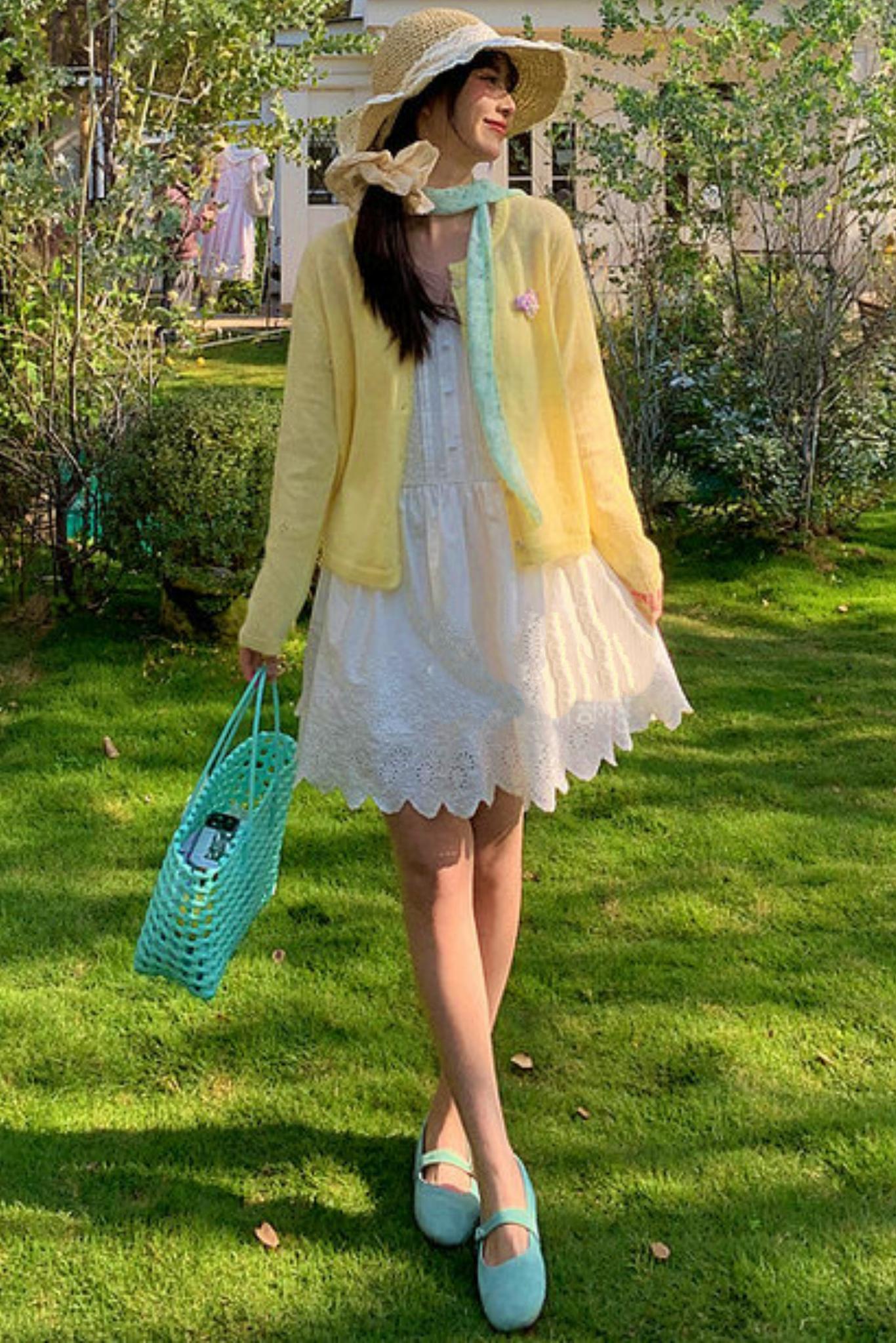 Lace Patchwork Strap Dress