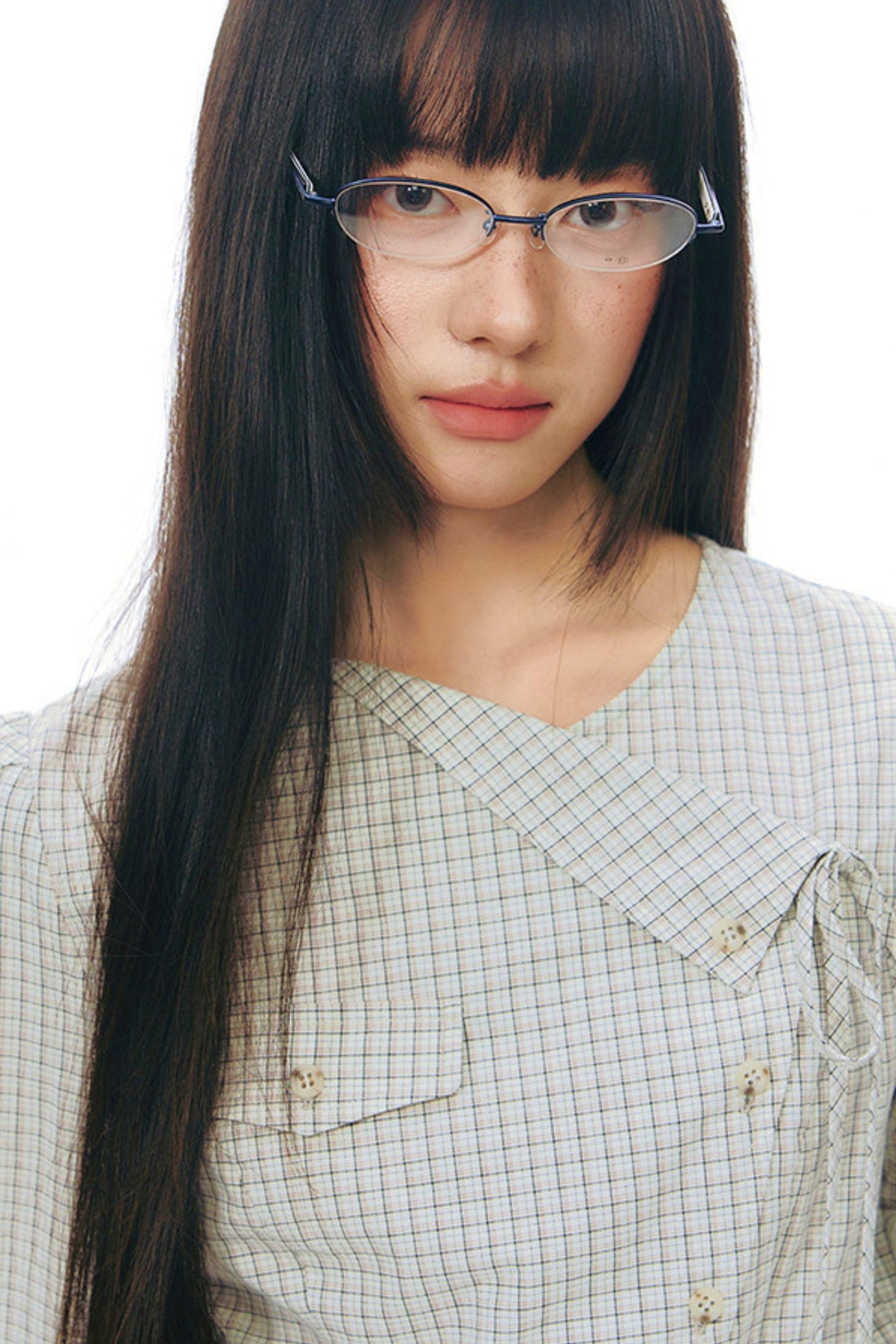 Y2k Small Checkered Shirt + Skirt