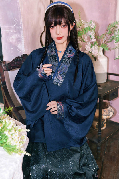 Gold Woven Hanfu Blouse