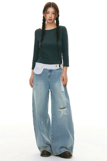 Cut-out Design Slim Top
