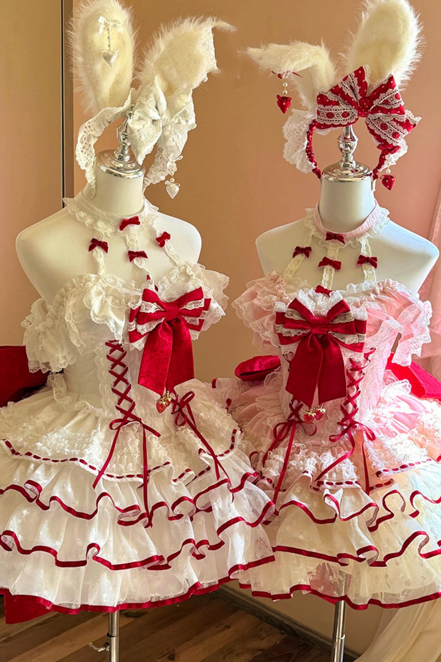 Cupid Strawberry Fairy Dress + Train Ribbon