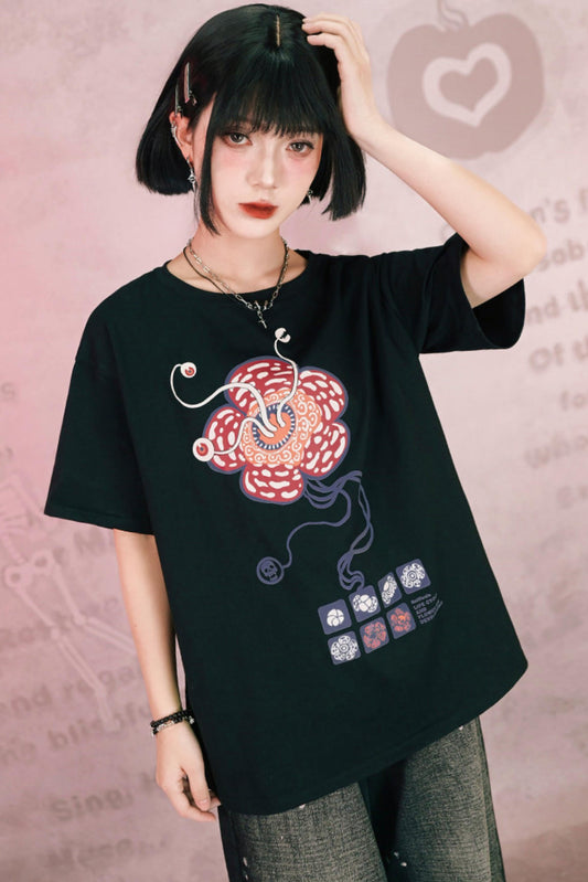 King Flower Cotton Top