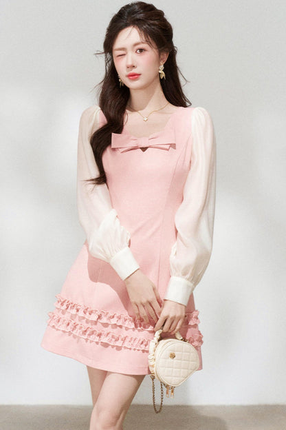 Sweet Pink Ruffle Dress