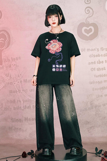 King Flower Cotton Top