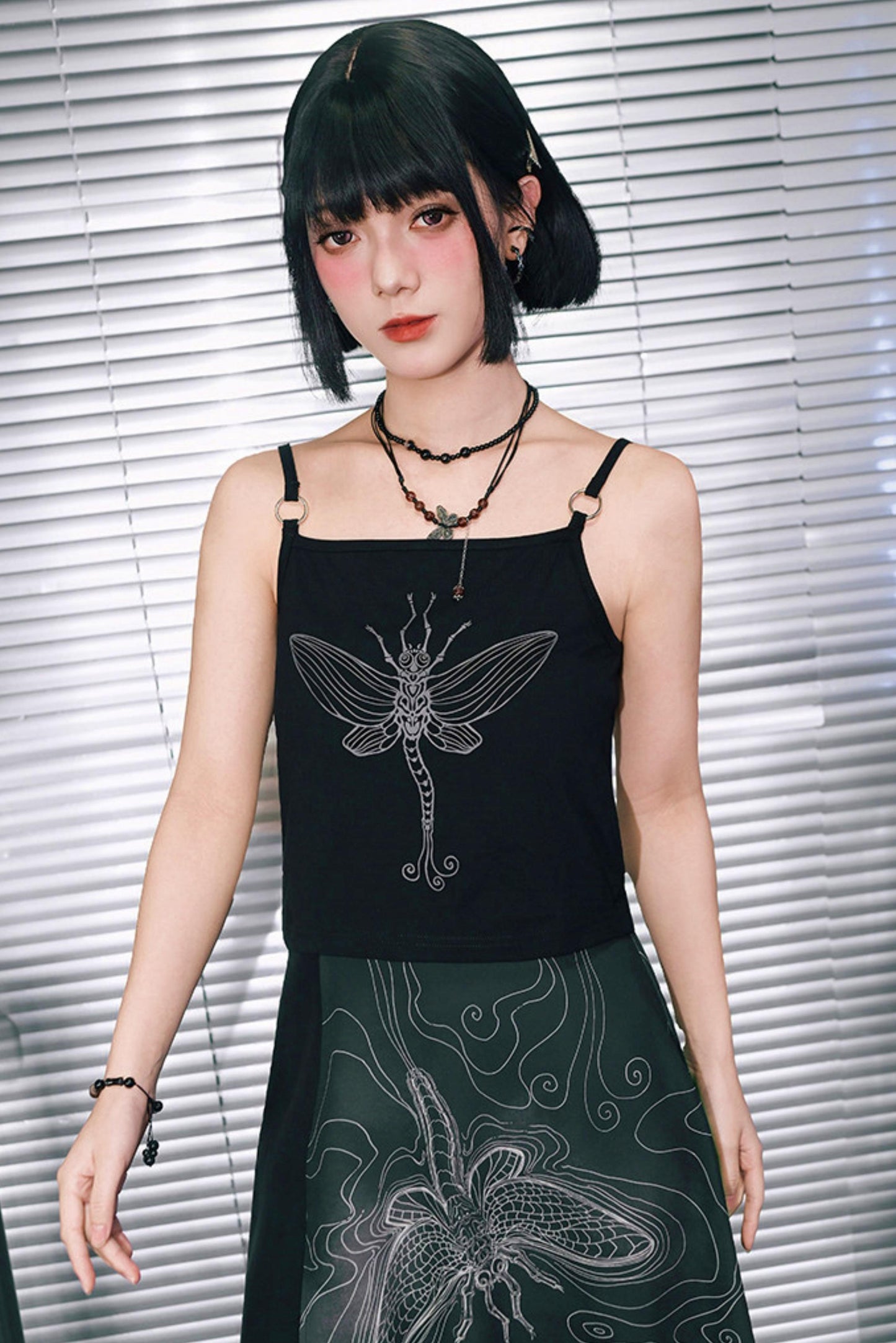 Short Sleeve Eternity Print Top
