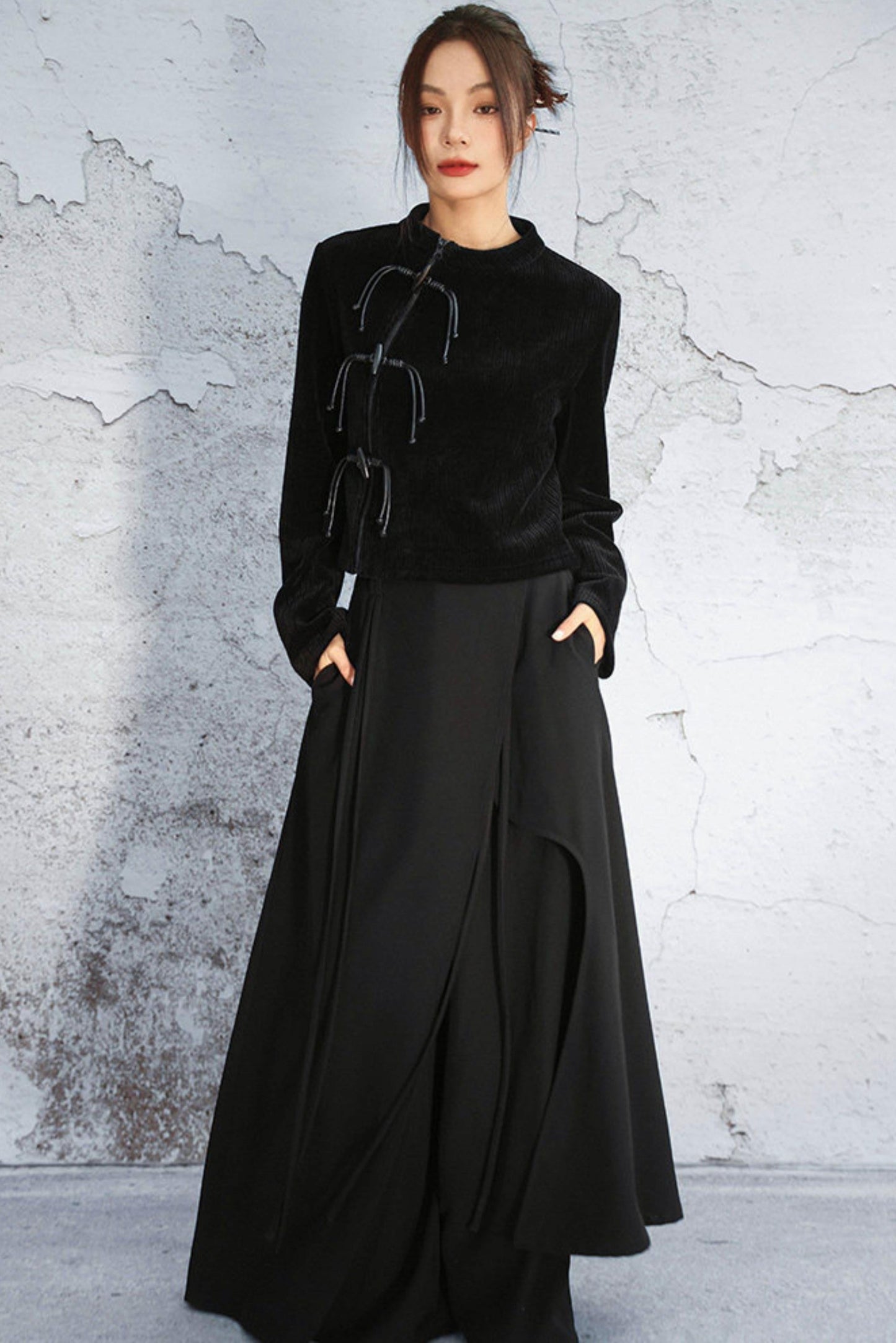 Dark Mode Chinese-style Top