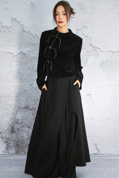 Dark Mode Chinese-style Top