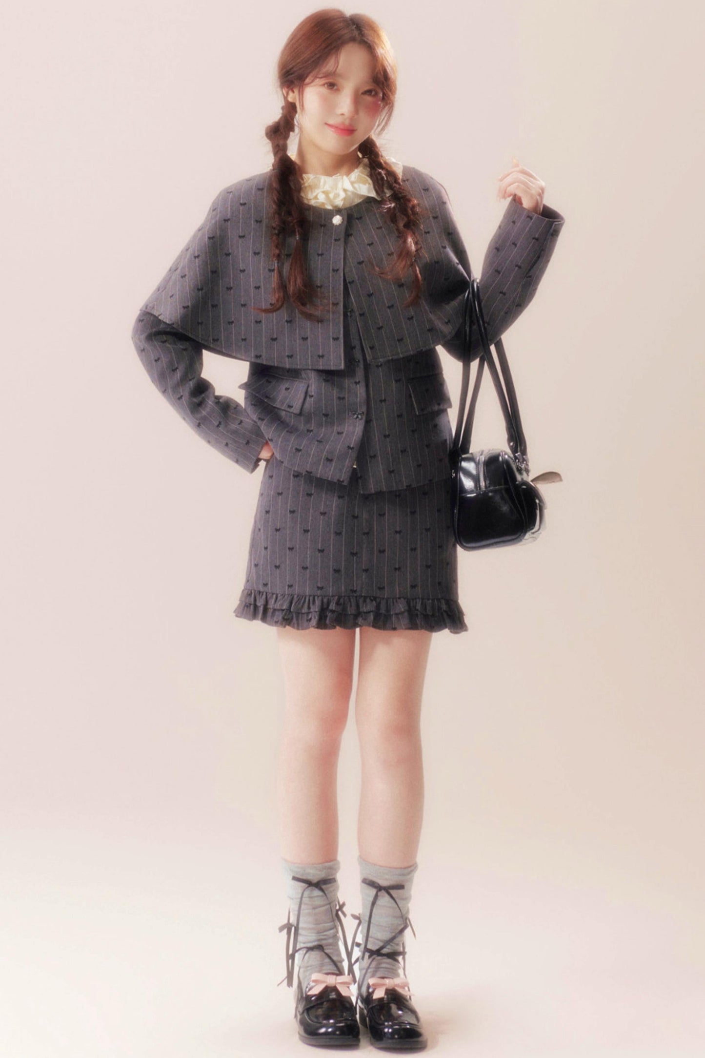 Sweet Retro Jacket + Shawl + Skirt + Knit Tops